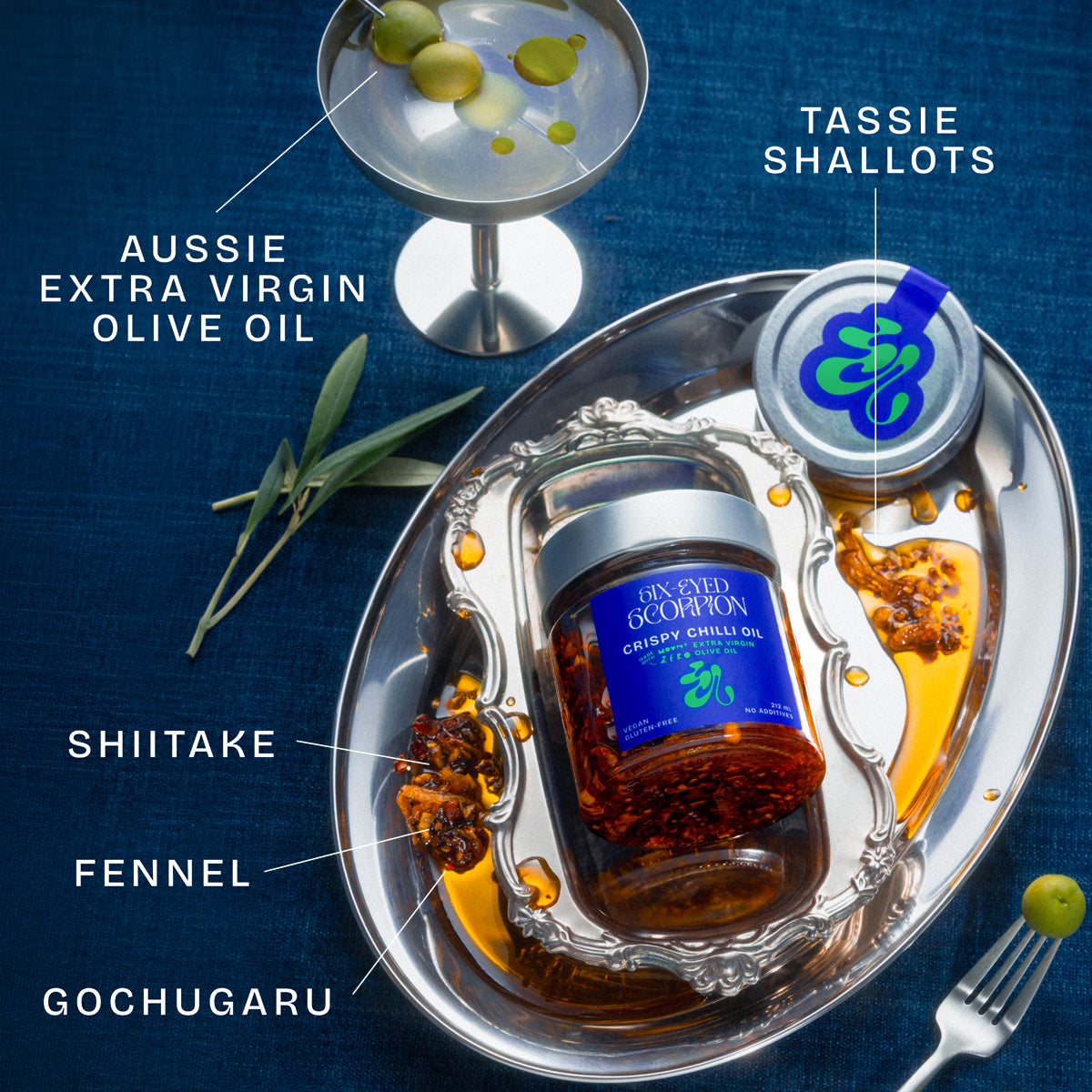 Crispy Chilli Oil: Extra Virgin Olive Oil